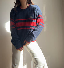 Charger l&#39;image dans la galerie, Pull Lacoste à la maille tressée des années 90&#39;s - XL
