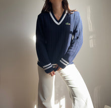 Charger l&#39;image dans la galerie, Pull col V fabriqué en France dans les années 80&#39;s - M
