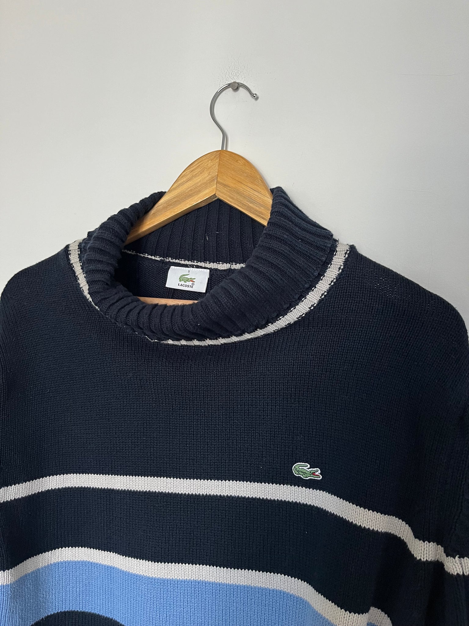 Pull col roule online lacoste