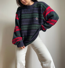 Upload image to gallery, Pull Tommy Hilfiger à rayures vintage - L
