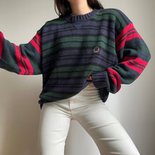 Upload image to gallery, Pull Tommy Hilfiger à rayures vintage - L
