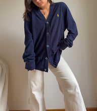 Upload image to gallery, Gilet Ralph Lauren bleu marine en coton - L
