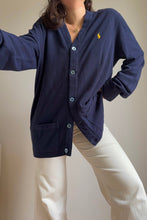 Upload image to gallery, Gilet Ralph Lauren bleu marine en coton - L
