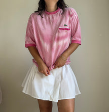 Upload image to gallery, T-shirt Lacoste à rayures des années 80&#39; - XL
