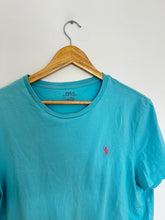 Upload image to gallery, T-shirt Ralph Lauren bleu turquoise - L
