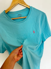 Upload image to gallery, T-shirt Ralph Lauren bleu turquoise - L
