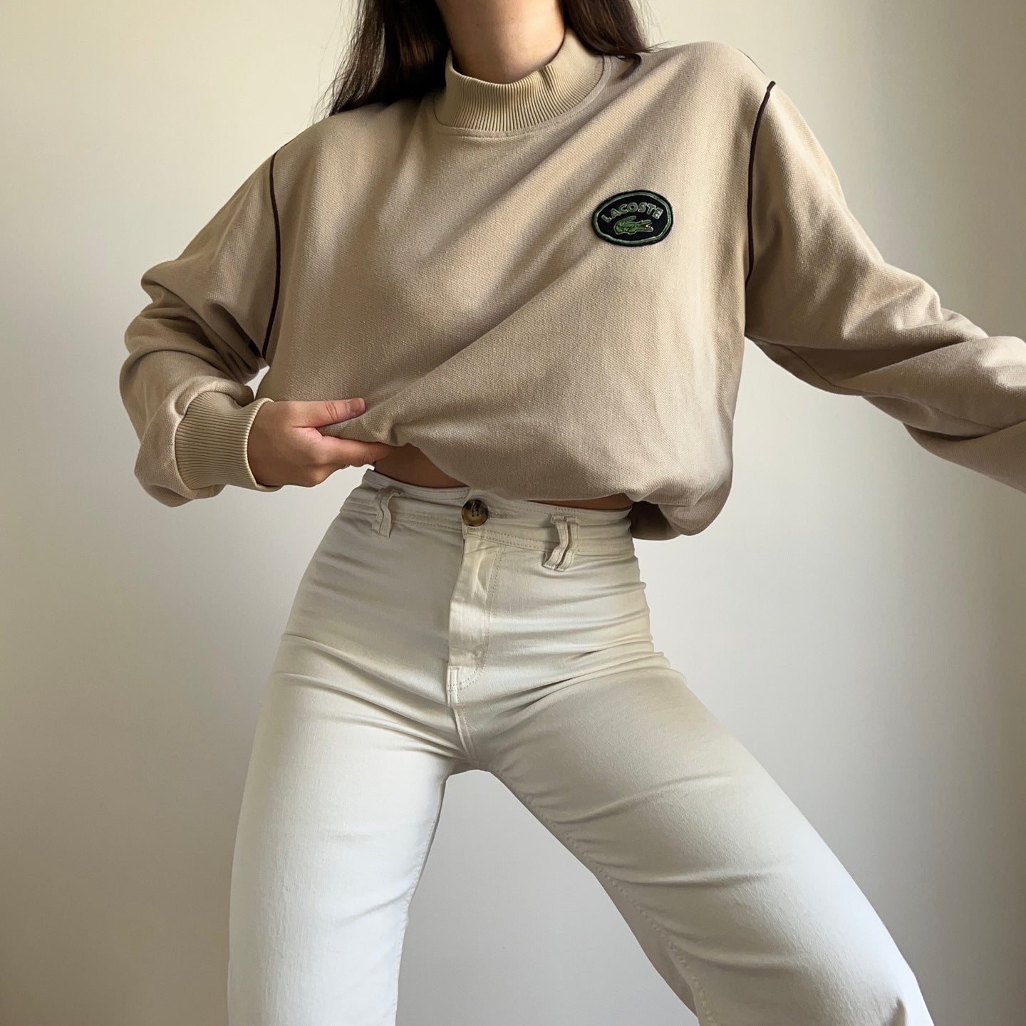 Pull Lacoste col cheminé des années 80’ - M