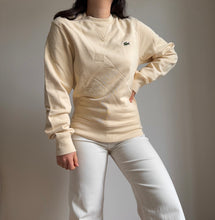 Upload image to gallery, Sweat &quot;Classique Lacoste&quot; en coton jaune pastel - XS
