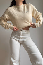 Upload image to gallery, Sweat &quot;Classique Lacoste&quot; en coton jaune pastel - XS
