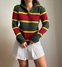 Charger l&#39;image dans la galerie, Pull half zip Ralph Lauren rayé - S
