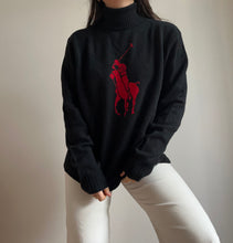 Upload image to gallery, Pull col roulé Ralph Lauren logo big pony en laine - XL
