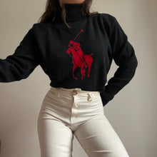 Upload image to gallery, Pull col roulé Ralph Lauren logo big pony en laine - XL
