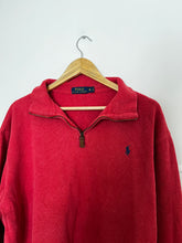 Charger l&#39;image dans la galerie, Pull half zip Ralph Lauren framboise - XL
