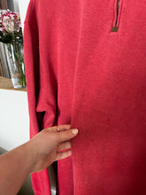 Charger l&#39;image dans la galerie, Pull half zip Ralph Lauren framboise - XL
