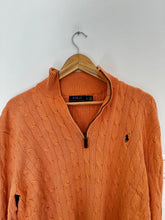 Upload image to gallery, Pull half zip Ralph Lauren maille tressée - XL
