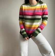 Upload image to gallery, Pull Lacoste à rayures multicolores - M
