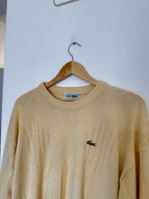 Upload image to gallery, Pull Lacoste maille à motifs des années 80&#39; fabriqué en France - XL
