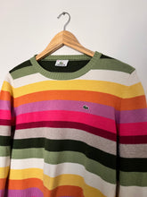 Upload image to gallery, Pull Lacoste à rayures multicolores - M
