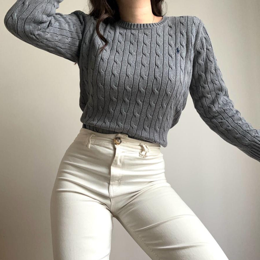 Pull Ralph Lauren maille tressée - XS