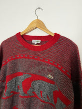 Upload image to gallery, Pull Lacoste en grosse maille des années 80’ fabriqué en France - M
