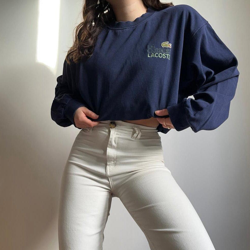 Pull « La Chemise Lacoste » années 80’ fabriqué en France - XL