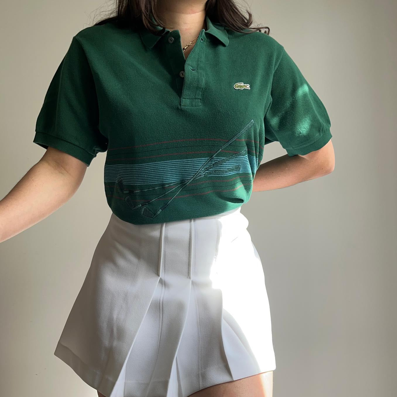 Polo Lacoste Golf brodé des années 80' - M