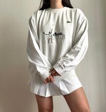 Upload image to gallery, Pull Lacoste Tennis brodé des années 80&#39; - XL
