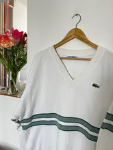 Upload image to gallery, Pull col V Lacoste des années 80&#39; fabriqué en France  - XL
