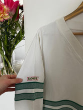 Upload image to gallery, Pull col V Lacoste des années 80&#39; fabriqué en France  - XL
