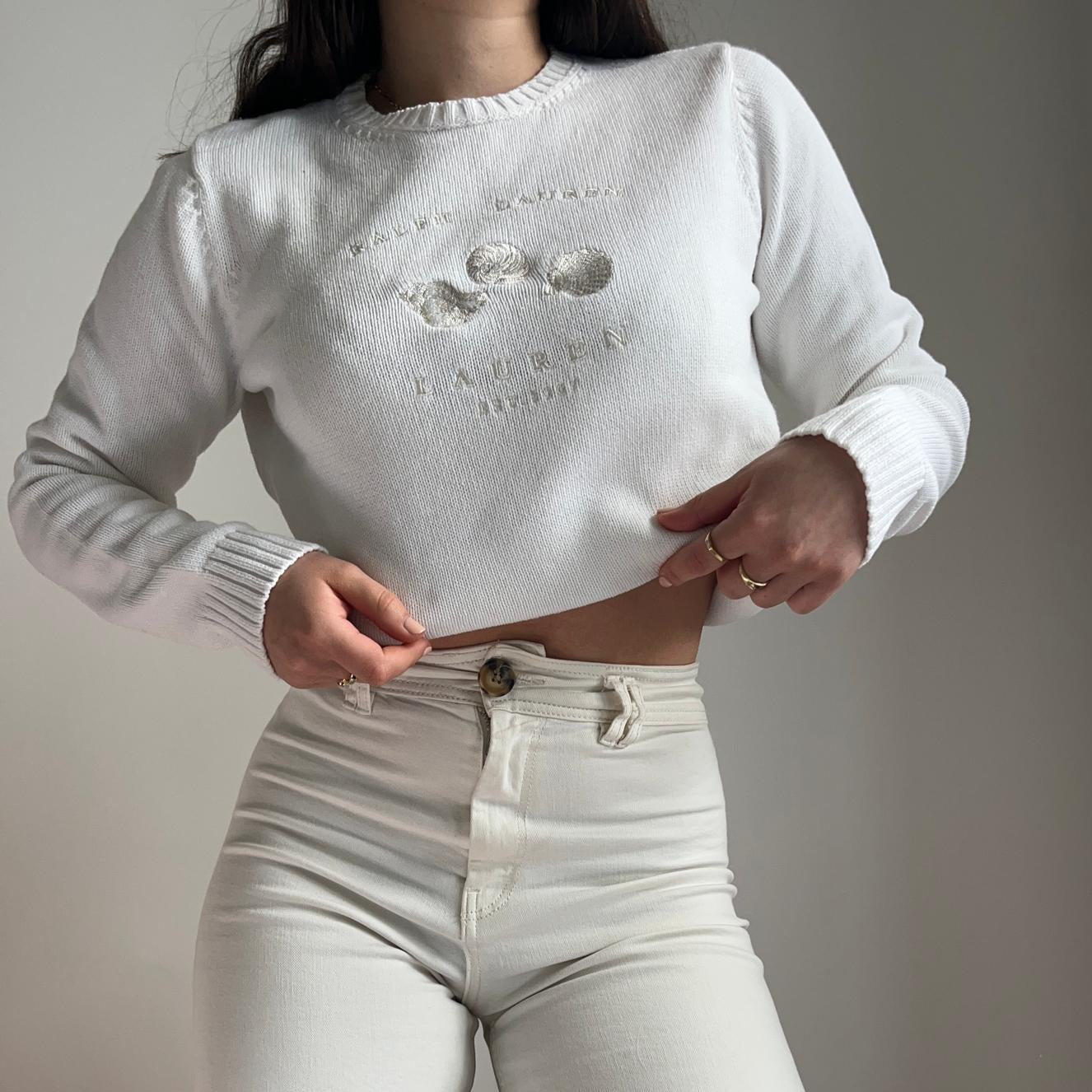 Pull Ralph Lauren en coton brodé - S