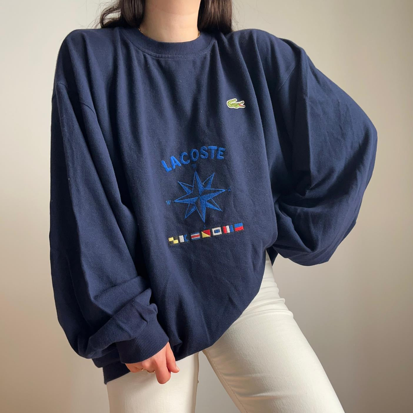 Pull Lacoste broderie 