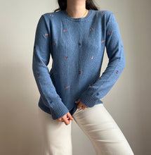 Charger l&#39;image dans la galerie, Pull Ralph Lauren en coton broderie marine - XS
