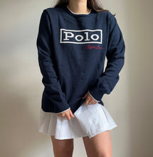 Charger l&#39;image dans la galerie, Pull Ralph Lauren en coton brodé &quot;Polo&quot; - M
