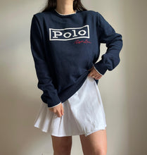 Charger l&#39;image dans la galerie, Pull Ralph Lauren en coton brodé &quot;Polo&quot; - M
