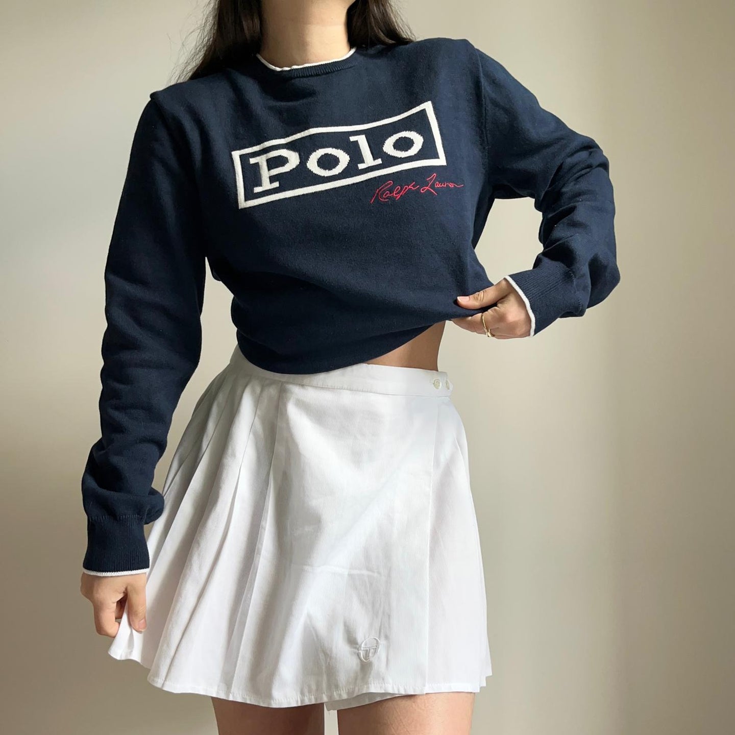 Pull Ralph Lauren en coton brodé 