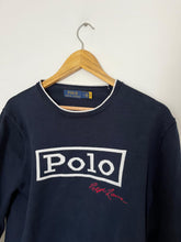 Charger l&#39;image dans la galerie, Pull Ralph Lauren en coton brodé &quot;Polo&quot; - M
