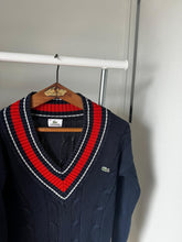 Upload image to gallery, Pull col V Lacoste maille tressée - XS
