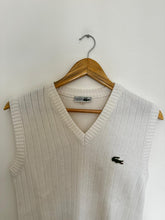 Upload image to gallery, Pull Lacoste sans manche fabriqué en France des années 80&#39; - S
