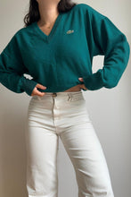 Upload image to gallery, Pull col V Lacoste en laine made in France des années 80’ - L
