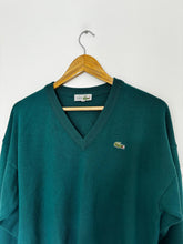 Upload image to gallery, Pull col V Lacoste en laine made in France des années 80’ - L
