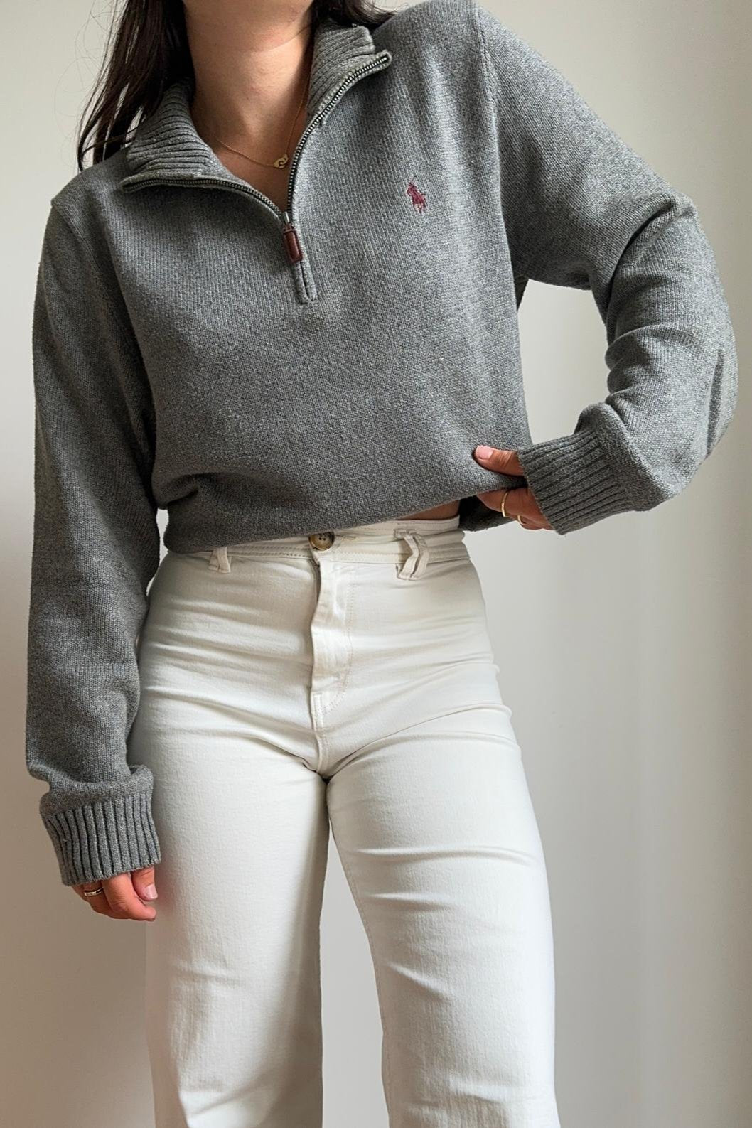 Pull half zip Ralph Lauren en coton - M