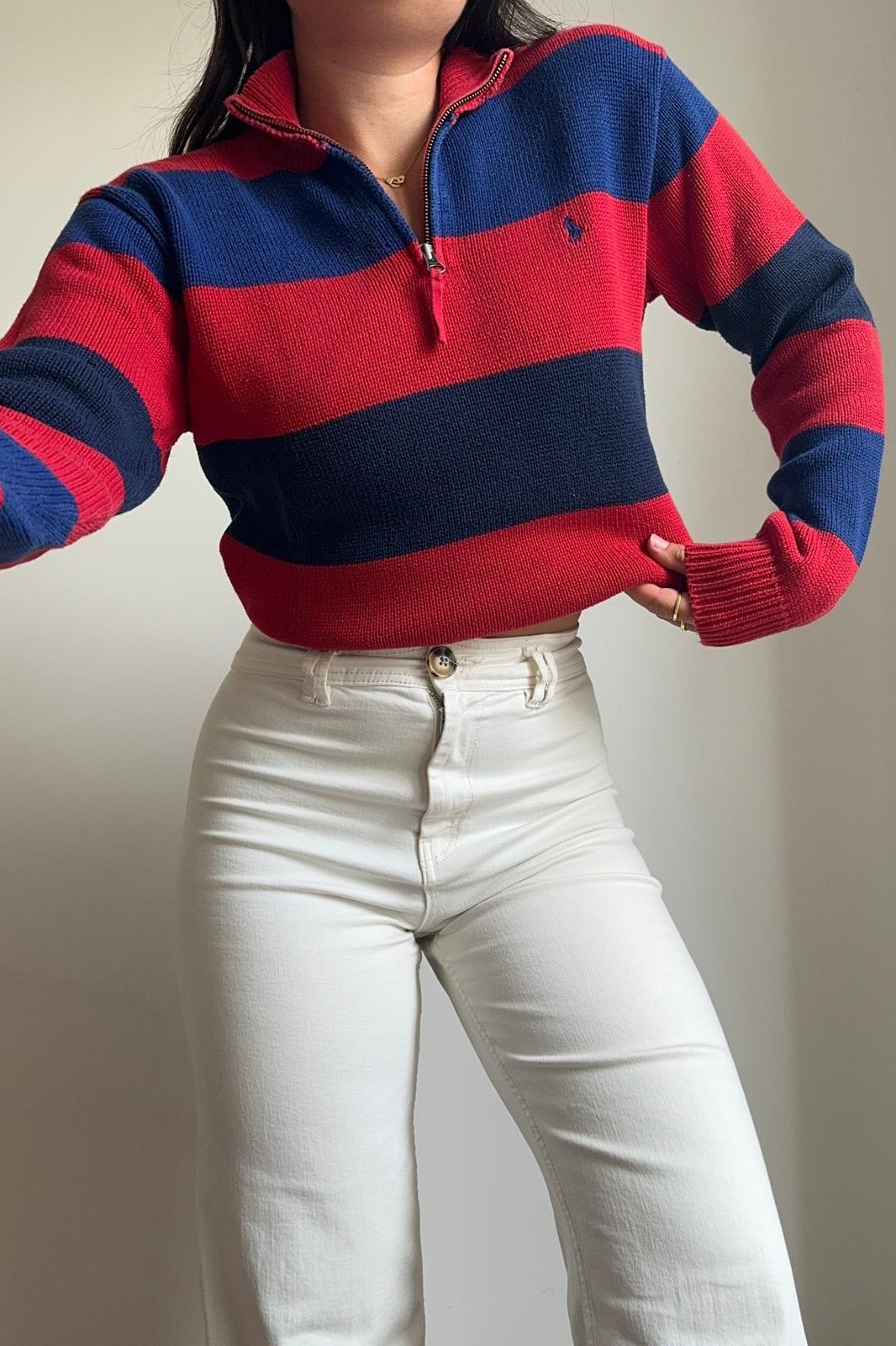 Pull half zip Ralph Lauren en coton - S