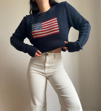 Charger l&#39;image dans la galerie, Pull Ralph Lauren &quot;American Flag&quot; en grosse maille - S
