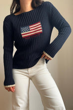 Upload image to gallery, Pull Ralph Lauren &quot;American Flag&quot; maille côtelée - M
