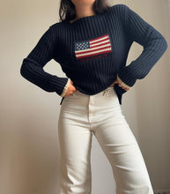 Upload image to gallery, Pull Ralph Lauren &quot;American Flag&quot; maille côtelée - M
