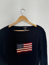 Upload image to gallery, Pull Ralph Lauren &quot;American Flag&quot; maille côtelée - M
