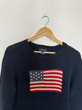 Charger l&#39;image dans la galerie, Pull Ralph Lauren &quot;American Flag&quot; en grosse maille - S
