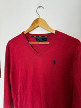 Charger l&#39;image dans la galerie, Pull col V Ralph Lauren en coton - S
