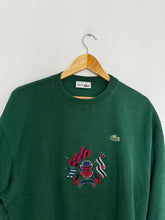 Upload image to gallery, Pull Lacoste brodé des années 80&#39; fabriqué en France - XL
