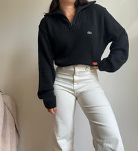 Upload image to gallery, Pull half zip Lacoste en grosse maille côtelée - L
